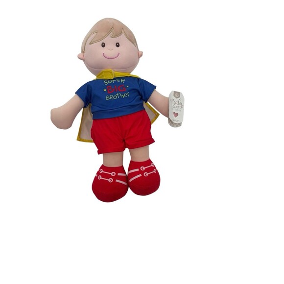 Ganz Super Big Brother 14" Stuffed Doll Detachable Hero Cape Embroidered Eyes - Picture 2 of 15
